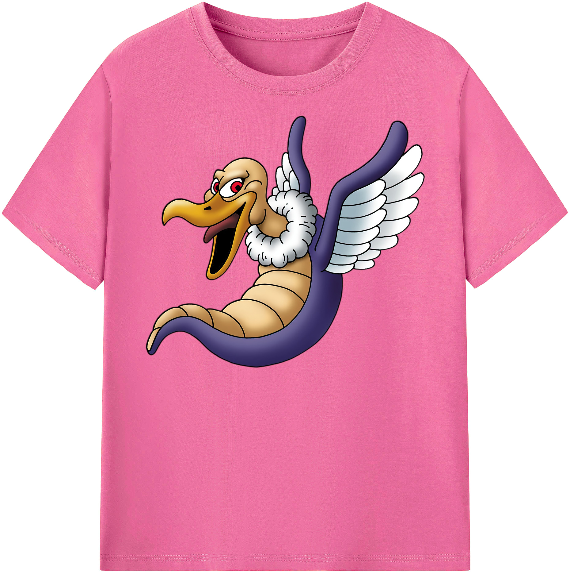 （画像用） ドラゴンクエスト Doragon Kuesuto Dragon Quest レディースカジュアルプリントTシャツ（綿100％）